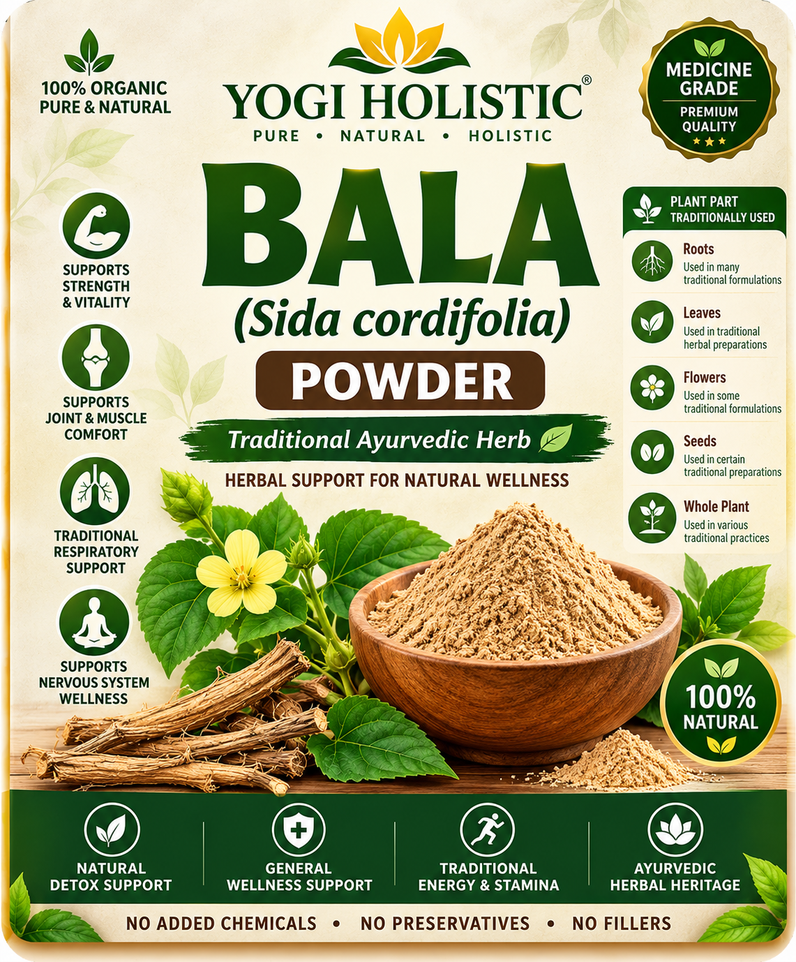 Bala-siddacordifolia-Khareti-orgnaic herbal product | GoBapu